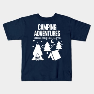 Camping Adventures Camper Gift Kids T-Shirt